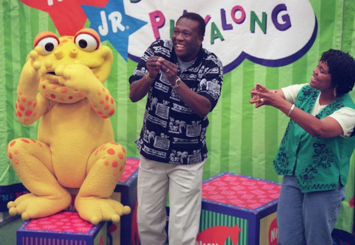 (left to right) Binyah Binyah Pollywog, Ron and Natalie Daise sang songs from the Nick Jr. televisio...