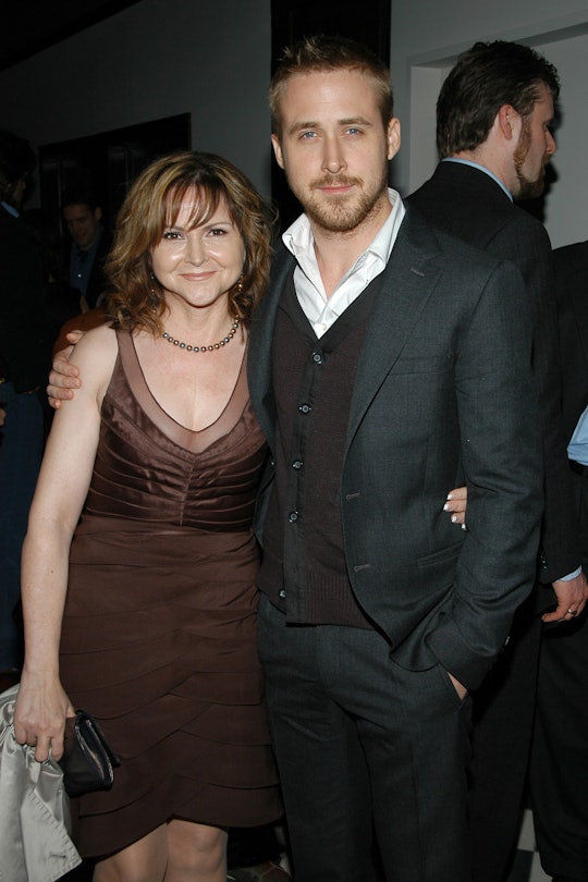 NEW YORK CITY, NY - APRIL 17: Donna Gosling and Ryan Gosling attend THE CINEMA SOCIETY & HUGO BOSS a...