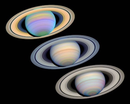 These three views of Saturn. Capricorn is ruled by Saturn.
