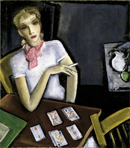 Girl with Cards, 1933. Artist Lucius Kutchin. (Photo by Heritage Art/Heritage Images via Getty Image...