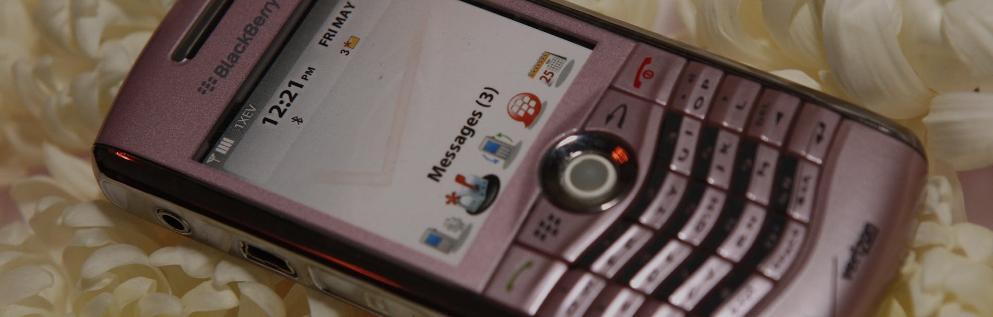 A view of the new pinkberry at the New Pink BlackBerry Pearl (tm) Smartphone Launch Party on January...