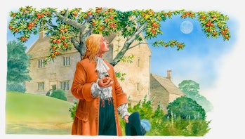 Isaac Newton illustration