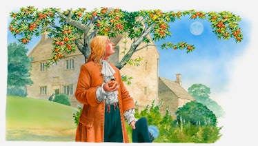 Isaac Newton illustration