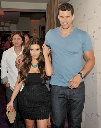 WEST HOLLYWOOD, CA - JULY 20: Kim Kardashian and Kris Humphries attend the Noon By Noor Launch Party...