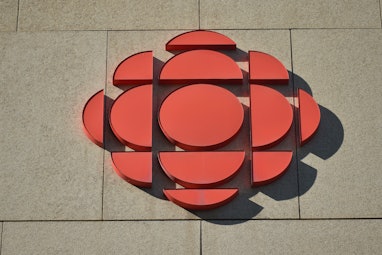 A view of the current logo of CBC in Edmonton's downtown.
On Tuesday, September 11, 2018, in Edmonto...