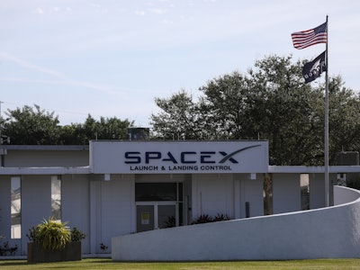 FLORIDA, USA - DECEMBER 18: A view of the SpaceX building during "Turkey's Home in Space: Our Satell...