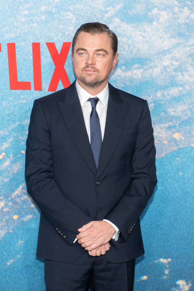 NEW YORK, NEW YORK - DECEMBER 05: Leonardo DiCaprio at the World Premiere Of Netflix's "Don't Look U...