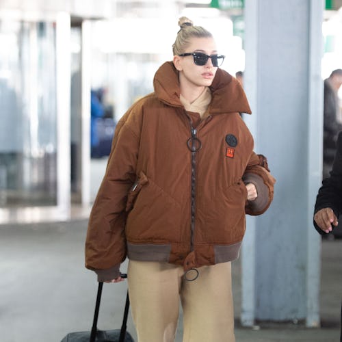 NEW YORK, NY - MARCH 04: Hailey Baldwin seen at JFK airport on March 4, 2019 in New York City. (Phot...