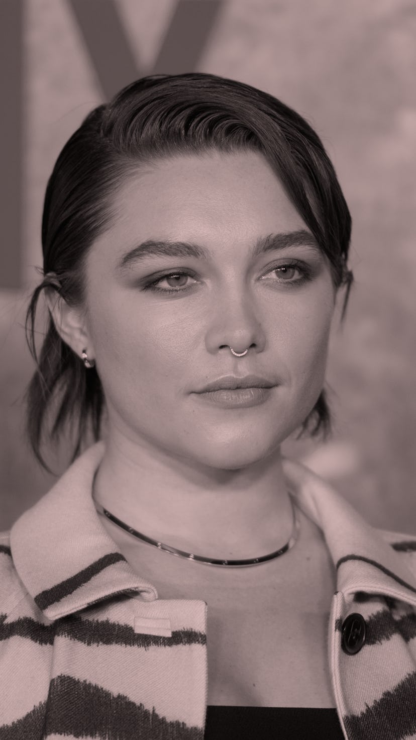 NEW YORK, NEW YORK - DECEMBER 05: Florence Pugh at the World Premiere Of Netflix's "Don't Look Up" a...