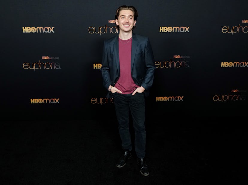 LOS ANGELES, CALIFORNIA - JANUARY 05: Austin Abrams attends HBO's "Euphoria" Season 2 Photo Call at ...