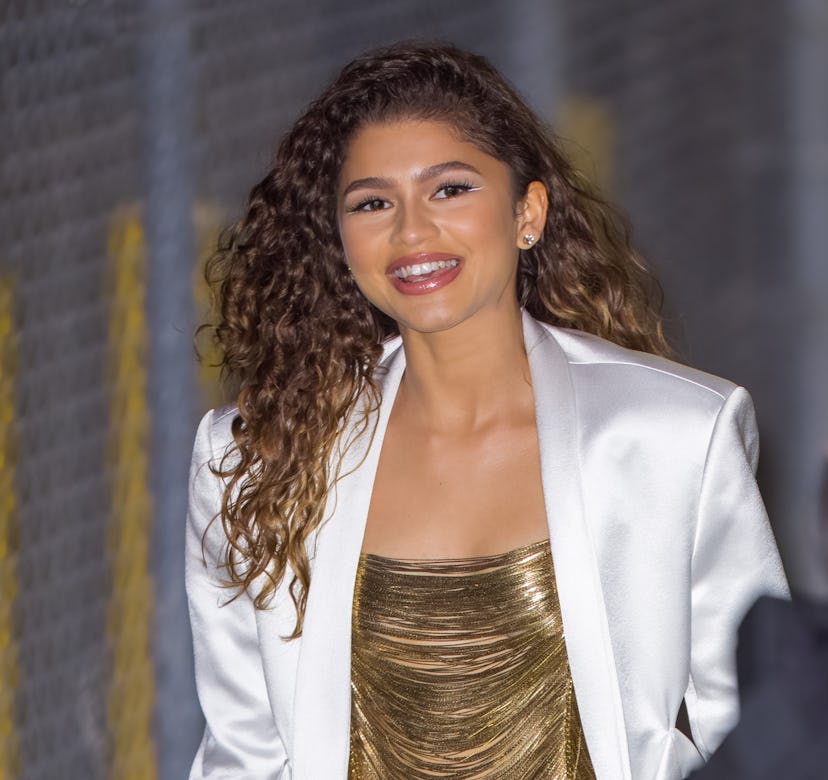 Zendaya at "Jimmy Kimmel Live" in Los Angeles, California in December 2021.