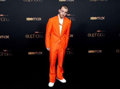 LOS ANGELES, CALIFORNIA - JANUARY 05: Angus Cloud attends HBO's "Euphoria" Season 2 Photo Call at Go...