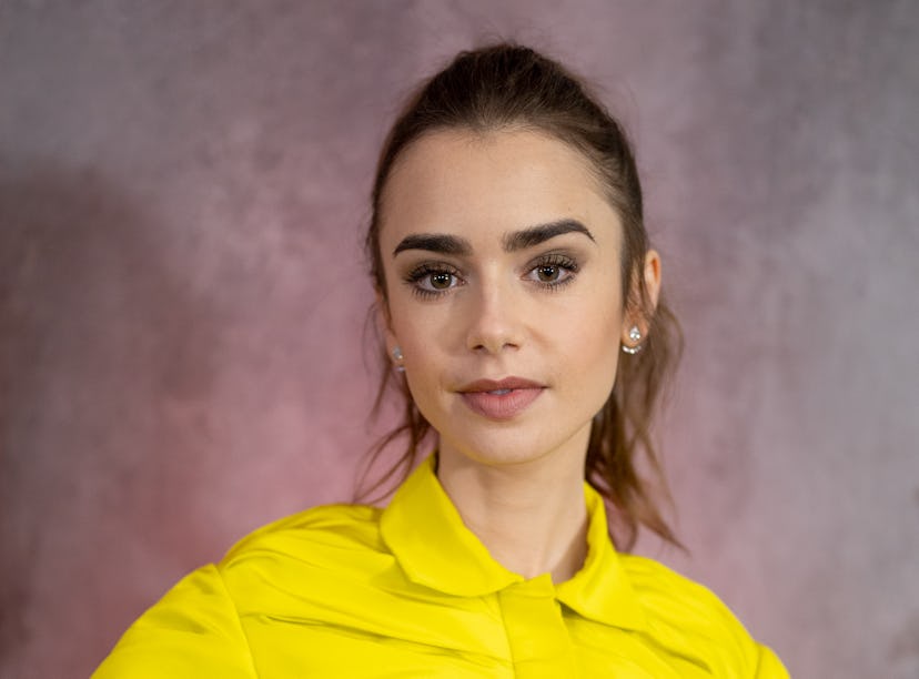 Lily Collins shared why meeting Princess Diana as a child was awkward.