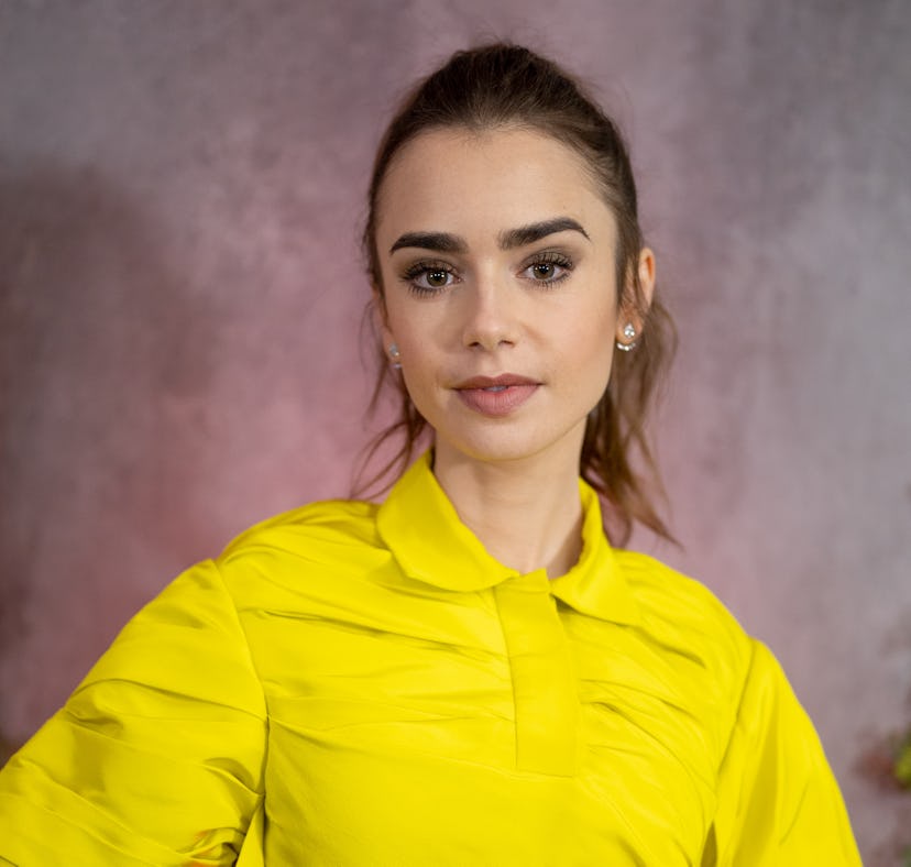Lily Collins shared why meeting Princess Diana as a child was awkward.