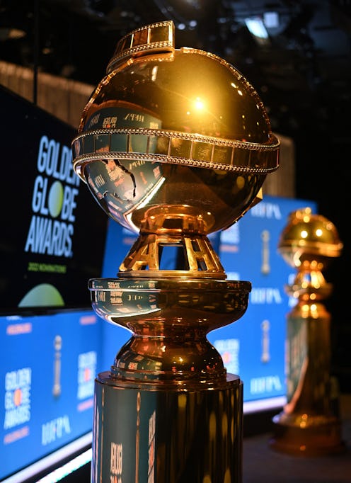 The stage is set for the nominations announcement for the 79th Golden Globe Awards, December 13, 202...
