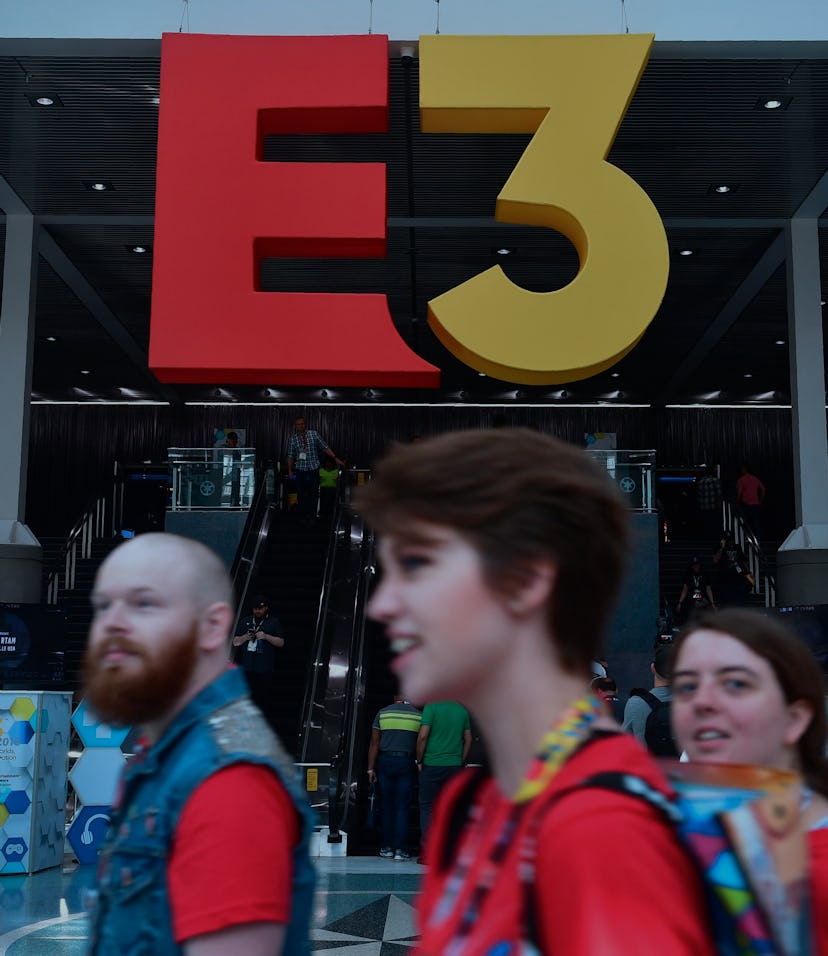 Gaming fans attend the 24th Electronic Expo, or E3 2018 in Los Angeles, California on June 13, 2018,...