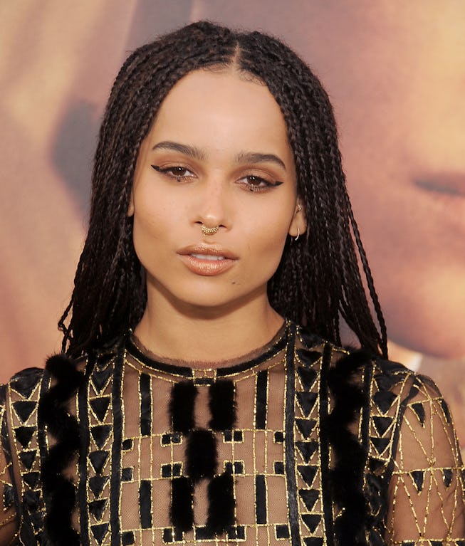 Zendaya Septum Piercing (zendaya, septum, piercing, Getty Images Entertainment Getty, Getty Images Entertainment Getty Images, Images Entertainment Getty Images) HOLLYWOOD, CA - MAY 07: Actress Zoe Kravitz arrives at the Los Angeles premiere of 'Mad Max: Fury R.