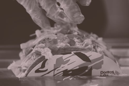 BOSTON, MA - DECEMBER 4: Doritos tacos are made at the new Taco Bell Cantina in Brookline, MA on Dec...