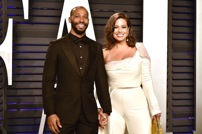 BEVERLY HILLS, CALIFORNIA - FEBRUARY 24: Justin Ervin and Ashley Graham attend the 2019 Vanity Fair ...