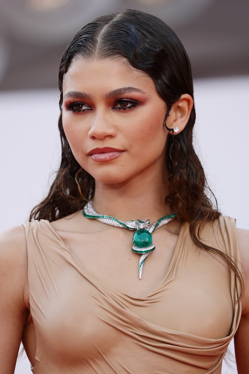 VENICE, ITALY - SEPTEMBER 03: Zendaya attends the red carpet of the movie "Dune" during the 78th Ven...