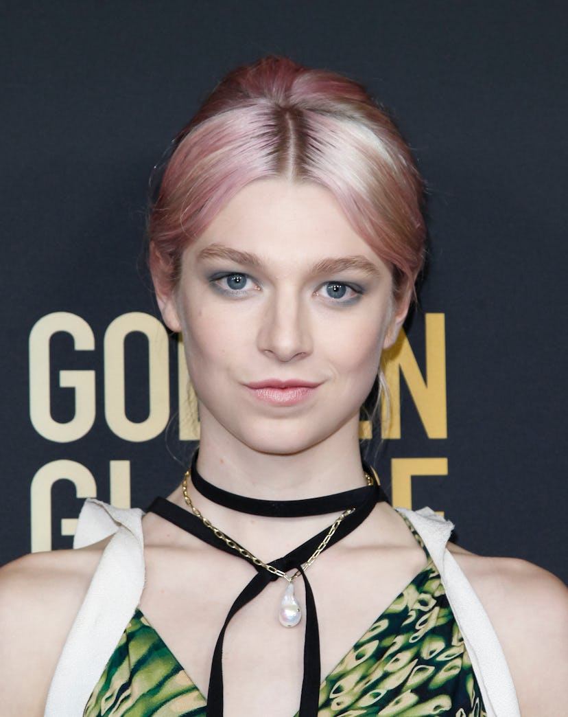 WEST HOLLYWOOD, CALIFORNIA - NOVEMBER 14: Hunter Schafer attends the HFPA and THR Golden Globe Ambas...