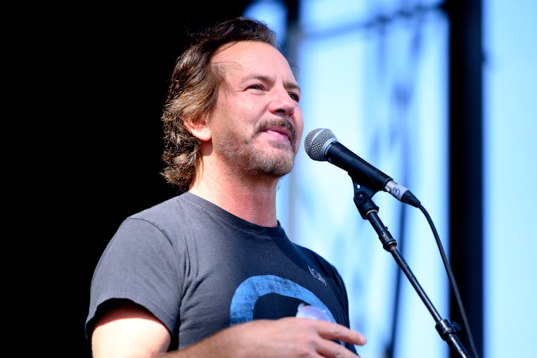 DANA POINT, CALIFORNIA - OCTOBER 02: Singer Eddie Vedder of Pearl Jam performs onstage during day 2 ...