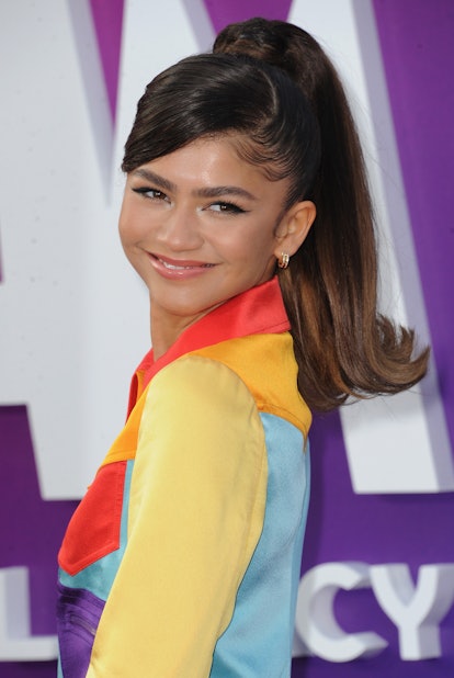 LOS ANGELES, CA - JULY 12:  Zendaya arrives for the Premiere Of Warner Bros "Space Jam: A New Legacy...
