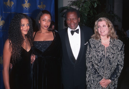 daughters, Sidney Poitier and Joanna Shimkus during 12th Carousel of Hope Ball at Beverly Hilton Hot...