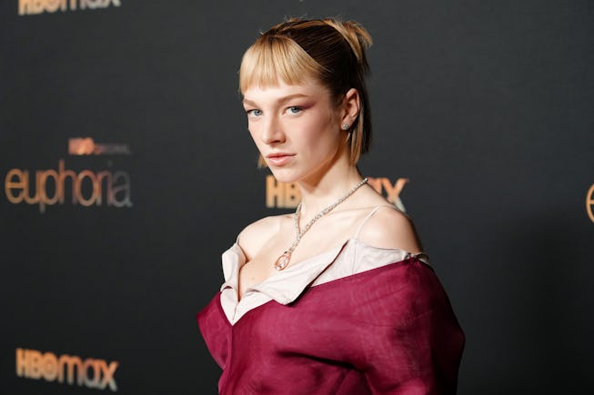 LOS ANGELES, CALIFORNIA - JANUARY 05: Hunter Schafer attends HBO's "Euphoria" Season 2 Photo Call at...