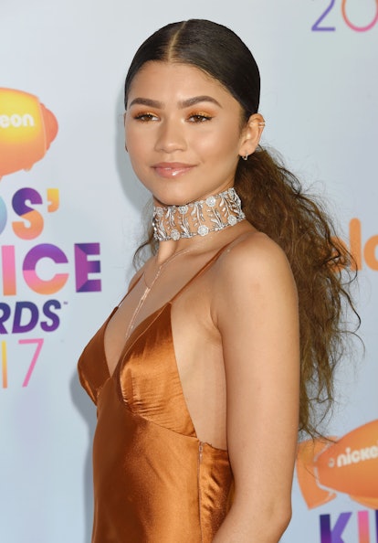 LOS ANGELES, CA - MARCH 11: Actress/singer Zendaya arrives at the Nickelodeon's 2017 Kids' Choice Aw...