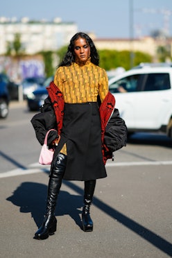 How To Wear The Over-The-Knee Boot Trend, According To Street Style