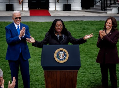 This photo of Jill Biden and Ketanji Brown Jackson hugging is everything.