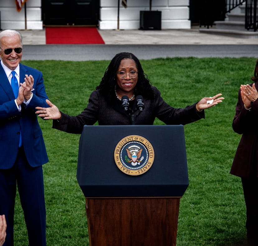 This photo of Jill Biden and Ketanji Brown Jackson hugging is everything.