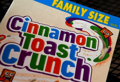 Cinnamon Toast Crunch - adults miss the toy prizes that used to come in cereal boxes like this.