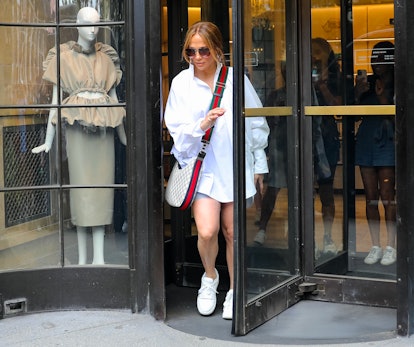 Jennifer Lopez is seen on August 14, 2022 in New York City