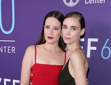 Claire Foy and Rooney Mara attend the red carpet event for "Women Talking" during the 60th New York ...