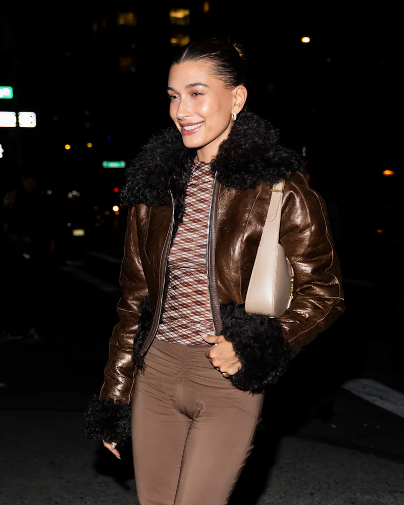 Hailey Bieber's Leather Jacket Looks Offer So Much Outfit Inspiration Hailey Bieber's Leather Jacket Looks Offer So Much Outfit Inspiration