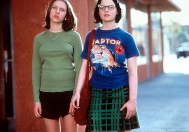 Scarlett Johansson and Thora Birch in a scene from the film 'Ghost World', 2001. (Photo by United Ar...