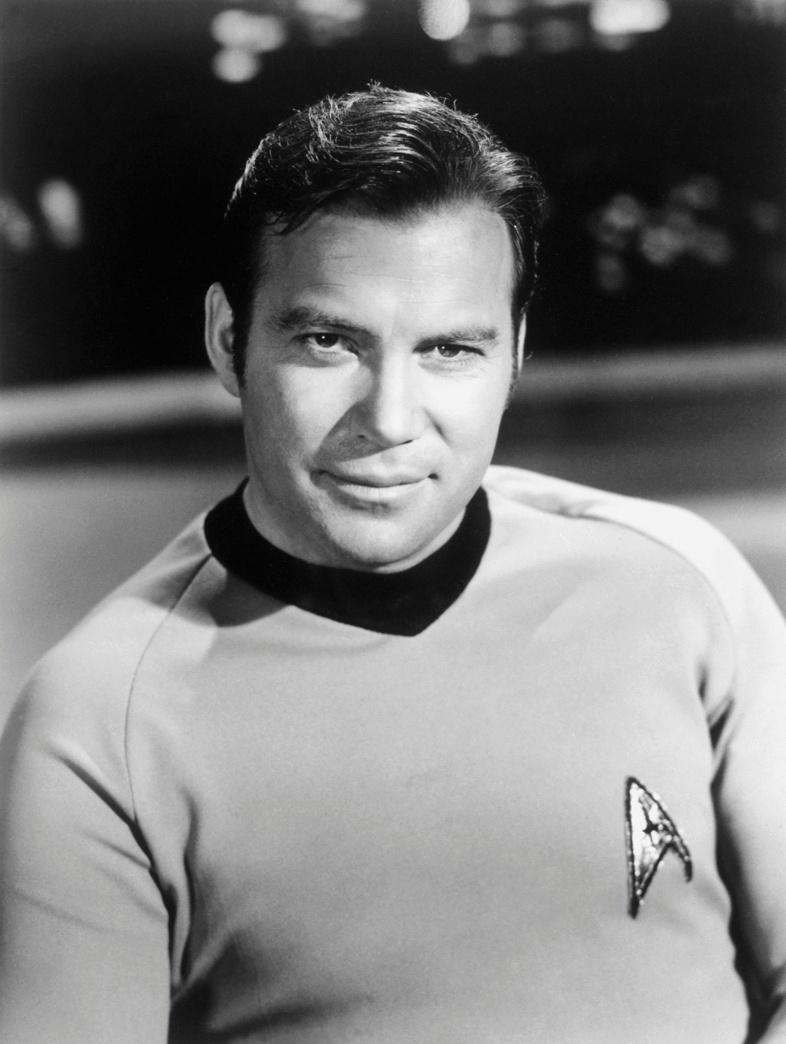 William Shatner portrays Captain James T. Kirk, captain of the starship Enterprise on the TV series ...