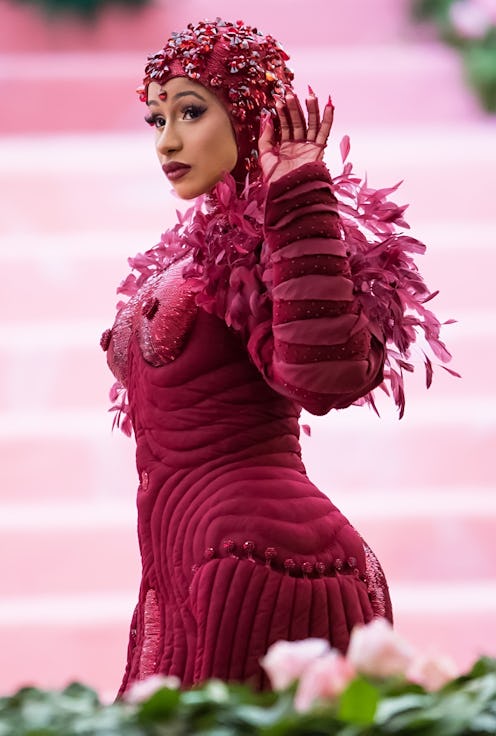 NEW YORK, NY - MAY 06:  Rapper Cardi B is seen arriving to the 2019 Met Gala Celebrating Camp: Notes...