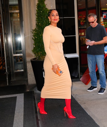 Tracee Ellis Ross is seen on October 11, 2022 in New York City. 