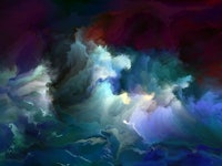 storm sea, digital painting