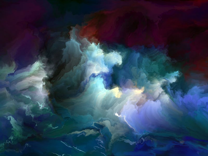 storm sea, digital painting