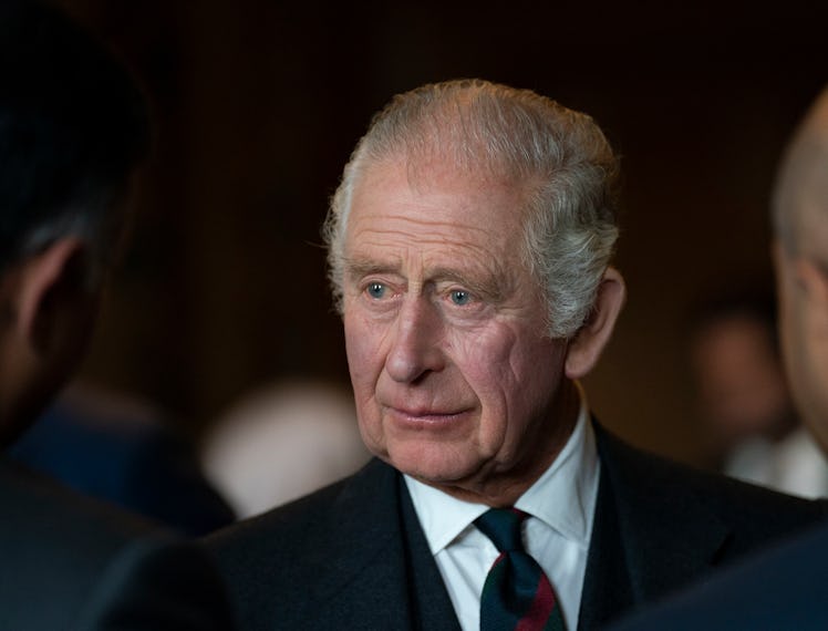 King Charles III hosts a reception to celebrate British South Asian communities, in the Great Galler...