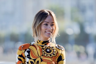 Olivia Wilde attends "Don't Worry Darling" photocall during 70th San Sebastian International Film Fe...