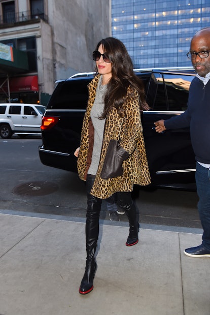 Amal Clooney is seen in Manhattan on April 29, 2022 in New York City. 