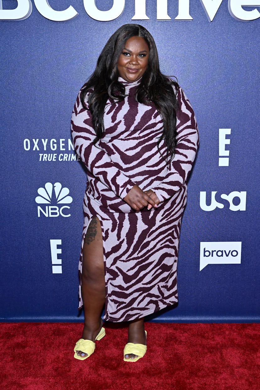 Nicole Byer attends the 2022 NBCUniversal Upfront at Mandarin Oriental Hotel on May 16, 2022 in New ...