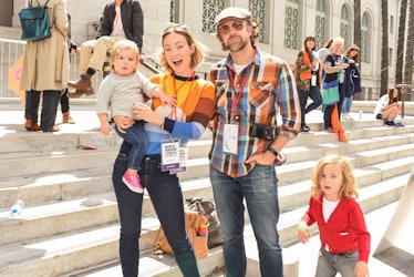 Olivia Wilde, Jason Sudeikis and Otis Sudeikis, Daisy Sudeikis attends March For Our Lives .