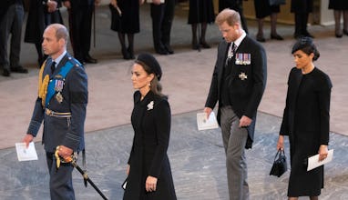 LONDON, ENGLAND - SEPTEMBER 14: Prince William, Prince of Wales, Catherine, Princess of Wales, Harry...