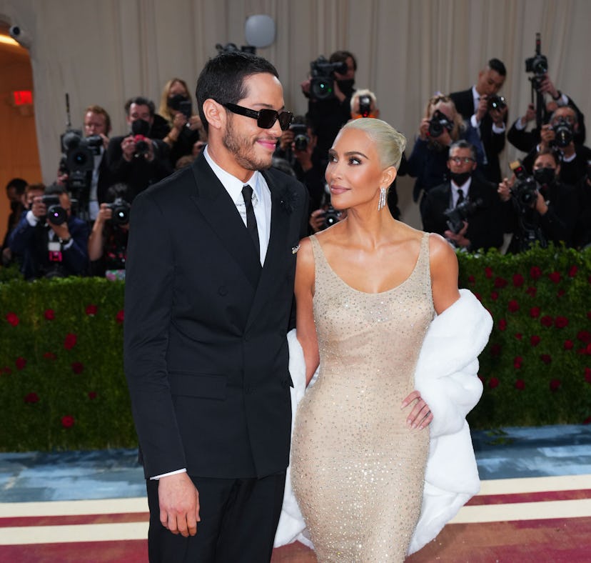 Kim Kardashian and Pete Davidson had sex in front of a fireplace.